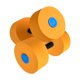 thumbnail image 1 of Mancuernas para ejercicios acuáticos, barras de natación, mancuernas de agua EVA, deportes acuáticos Naranja, 1 of 9