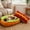 M, variant on Hot Dog Dog Bed, Soft Plush Small Cute and Warm Cozy Food Dog Cat Bed, Removable Washable Cozy Bun Cushion with Non-Slip Bottom for Puppies Cats Indoor Home