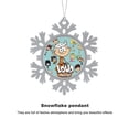thumbnail image 3 of The Loud House Snowflakes Ornaments Christmas Tree Decorations Alloy Hanging Decorations Snowflake Pendant 8 PCS, 3 of 8