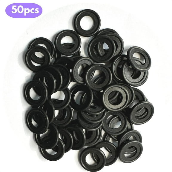 Furulu 50x M12 Rubber Oil Drain Plug Gasket Washer Fits For 12616850 097-119