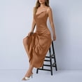 thumbnail image 7 of Taylonsss Womens Satin Cowl Neck Spaghetti Strap Fitted Maxi Dress Elegant Glamour Formal Evening Gown, 7 of 7