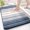 Keys-Butterfly Blue Piano, variant on Horizontal‑Stripe Rectangular Plush Bath Mat, Non‑Slip Soft Floor Mat for Bathroom Entry Decor-15.6 "W x 23.4" L (flocking)Keys-Butterfly Blue Piano