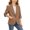Coffee, variant on CPNG Girls' Cropped Blazer Casual and Elegant Loose Suit Jacket Kids School Uniform Lightweight Slim Fit Jacket