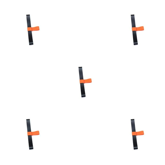QualitChoice Underwater Diving Stage Cylinder Side Mount Rubber Band Fixing Retainer Strap Water Sports Outdoor Equipment Accessory 12L Orange 5Set