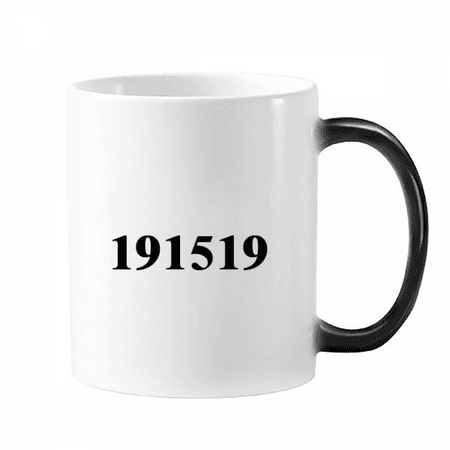 

International General Help Number Mug Changing Color Cup Morphing Heat Sensitive 12oz