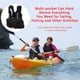 thumbnail image 3 of Vbestlife Chalecos Salvavidas, Chaleco Salvavidas para Adultos Chaleco Salvavidas con Traje de Deriva de Pesca de natación con Silbato(Negro) Amonsee NO, 3 of 5