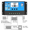 thumbnail image 3 of Y&H Solar Charge Controller 30A 12V/24V Solar Panel Charge Controller with USB Port LCD Display,Compatible with Sealed, Gel, and Flooded Batteries, 3 of 7