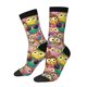 thumbnail image 1 of Balery Cute Cartoon Owls Calcetas Largas con Estampado para Hombre y Mujer – Suaves y Transpirables, Talla Única (US 5-11), 1 of 6
