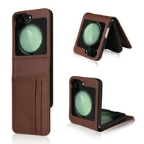 Motorola Razr   / Plus 2024 Case,Motorola Razr   / Plus 2024 Luxury Premium PU Leather Wallet Protective Phone Case Card Slots Pocket Purse Women Man Cover Case for Motorola Razr   / Plus 2024, Brown