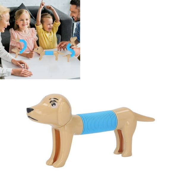 Pop Tubes Spring Dog 2 PCS Juguete Sensorial Fidget Toys Sensorial Stretch Dog Toys Flexible Y Variable Fidgets Para Niños Favores De Fiesta