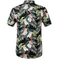 thumbnail image 2 of SSLR Mens Hawaiian Shirts Casual Button Down Shirts 100% Cotton Short Sleeve Tropical Shirts, 2 of 7