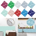 thumbnail image 2 of Mosaics Creative 3D Tile Stickers Simulation Decoration DIY Floor Plane Wall Stickers Bright Film, 2 of 7