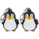 thumbnail image 4 of 2 uds llaveros de pingüino negro LED luminoso llavero de sonido llavero brillante decoración artesanal adornos regalo, 4 of 8