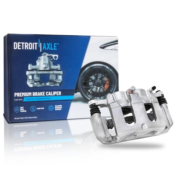 Detroit Axle - Front Right Disc Brake Caliper w/Bracket Replacement for 2006-2010 Ford Explorer Mercury Mountaineer 2007-10 Explorer Sport Trac