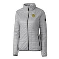 thumbnail image 2 of Women's Cutter & Buck Gray Missouri Tigers Vault Rainier PrimaLoft Eco Insulated Full-Zip Puffer Jacket, 2 of 3