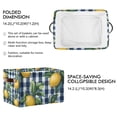thumbnail image 2 of Yayeee Canvas Storage Basket with Handles for Shelves Fabric Bins Closet Organizer, Cartoon Beige Lemon, 2 of 8