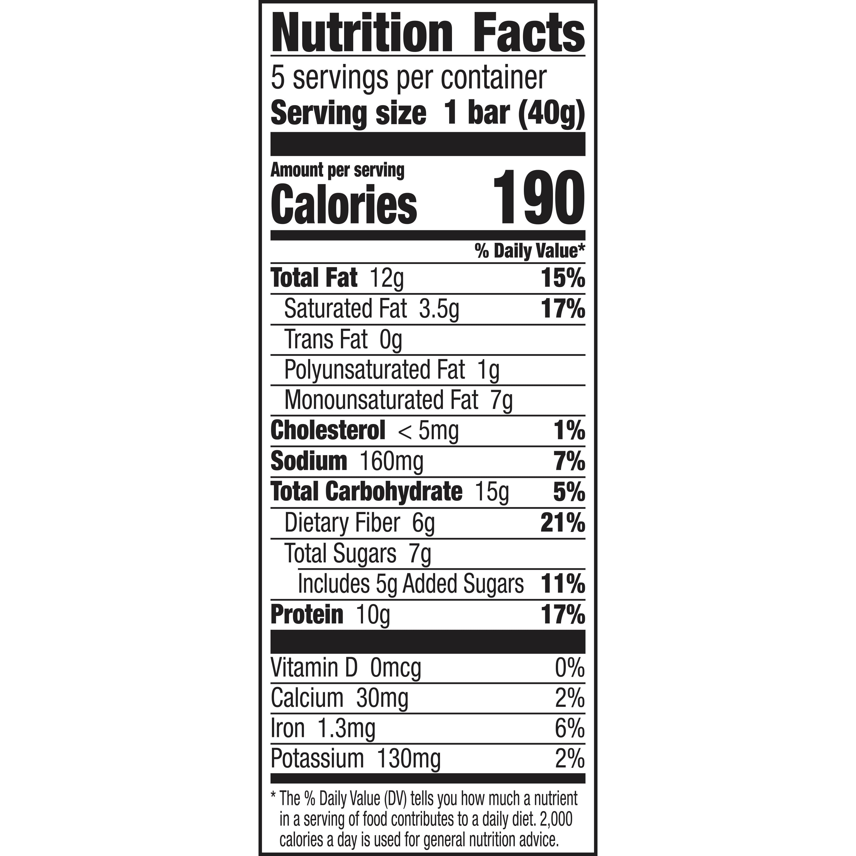 Nature Valley Protein Granola Bars, Peanut Butter Dark Chocolate, 5 Bars,  7.1 OZ 