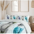 thumbnail image 6 of Ambesonne Birds Duvet Cover Sets, Colorful Tropical Parrots, 2-King, Turquoise Purple Grey, 6 of 7