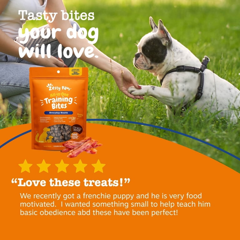 Zesty Paws All-in-One Training Bites Bacon Flavor, 8oz - Walmart.com