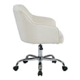 thumbnail image 2 of Scranton & Co Velvet Fabric Office Chair in Oyster, 2 of 3