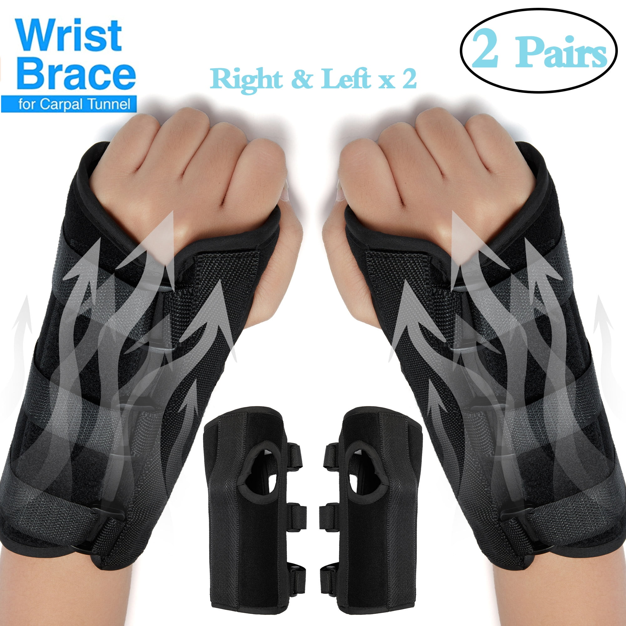 2Packs Wrist BraceCarpal Tunnel Wrist Brace Protective Compression