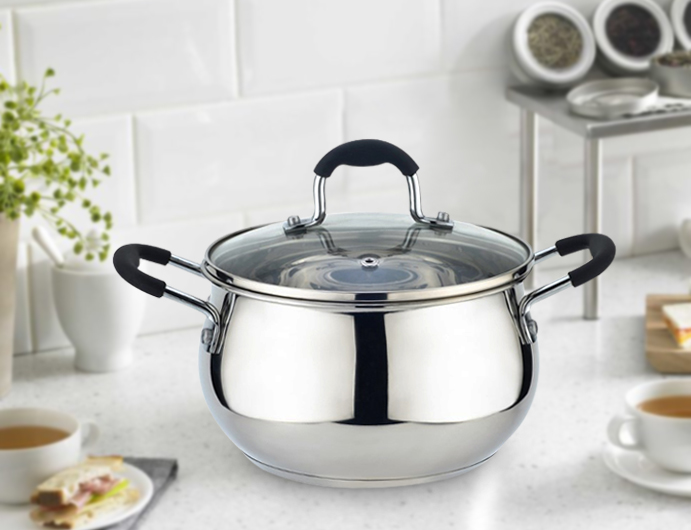 Kitchen Sense Stainless Steel Sauce Pot with Vented Lid