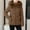 B Coffee, variant on HAPIMO Women's Oversize Long Hooded Coats Fall Winter Trendy Warm Jacket Coat Long Sleeve Full Zip Solid Pocket Quilted Coats with Faux Fur Trim Hood Khaki XL