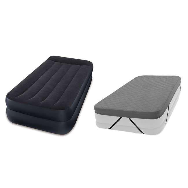 Intex 64121EP Pillow Rest Raised Twin Air Bed Mattress for sale online 
