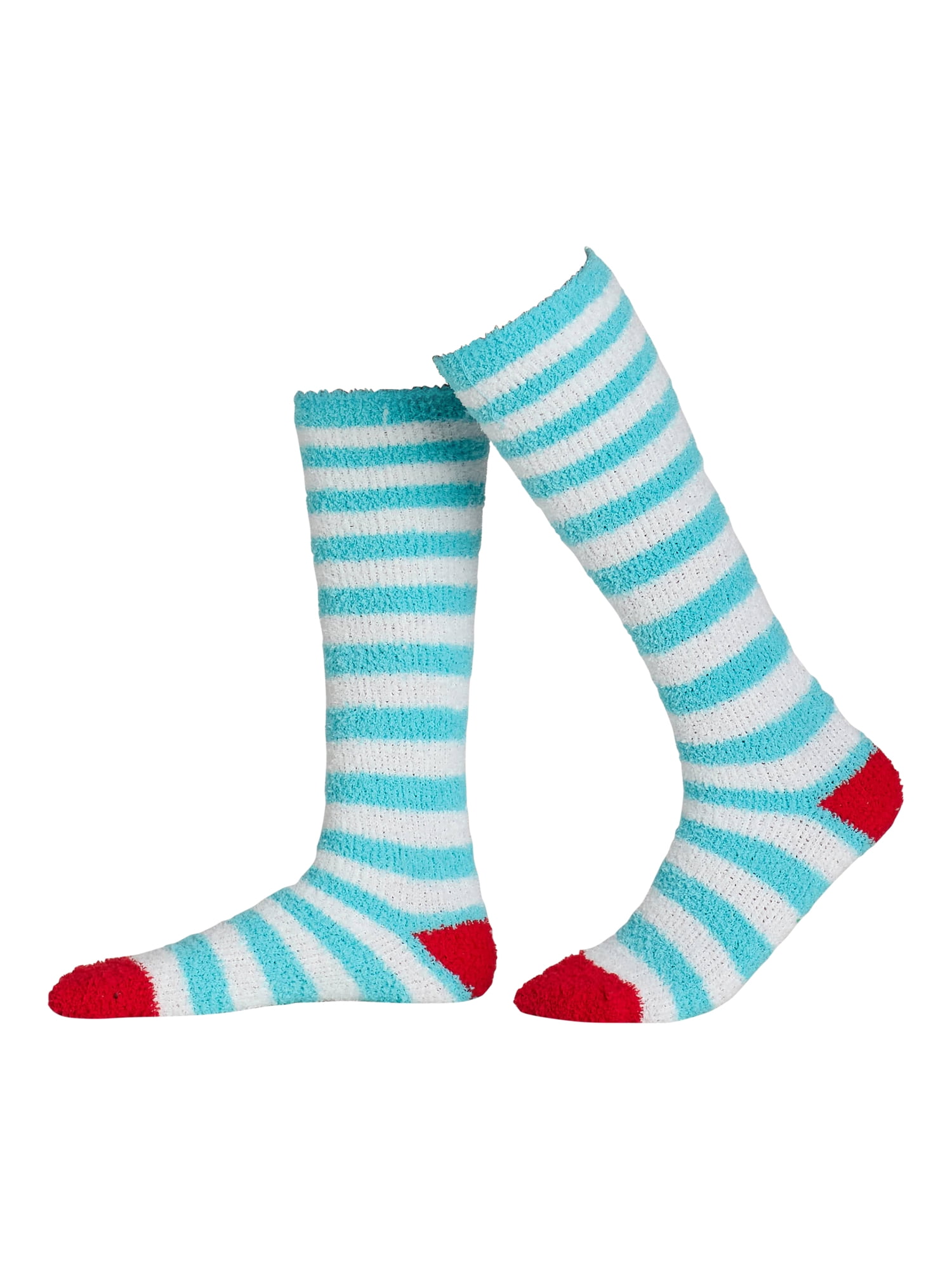Holiday Time Women’s and Women’s Plus Super Minky Notch Collar Sleepshirt and Cozy Socks Set, 2-Piece, Sizes XS-3X
