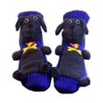 thumbnail image 3 of Calcetines de animales 3D cómodos y antideslizantes a media pantorrilla para sala de estar, hogar y dormitorio. Perro gris azul oscuro, 3 of 8