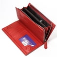 thumbnail image 5 of Women's Leather Wallet,RFID-Blocking Flap Clutch Wallet for Women, 5 of 6