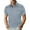 #Gray, variant on DPTALR Men's Slim Fit Solid Button Shirt Turndown Collar Short Sleeve with Pocket Business Casual,Purple,Big and Tall Man XXL