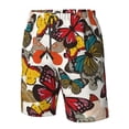 thumbnail image 4 of Balery Retro Floral Butterfly Traje de Baño Estilo Hawaiano para Hombre, Shorts de Secado Rápido con Bolsillos-Medium, 4 of 6