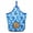 Equestrian Toile, variant on Jeffers Expression Top Loading Hay Bag for Horses & Livestock – Durable 600 Denier Hanging Hay Feeder, Water Resistant with Mesh Bottom, Easy Hanging Snap for Stall, Trailer, Travel - Bisbee Blue