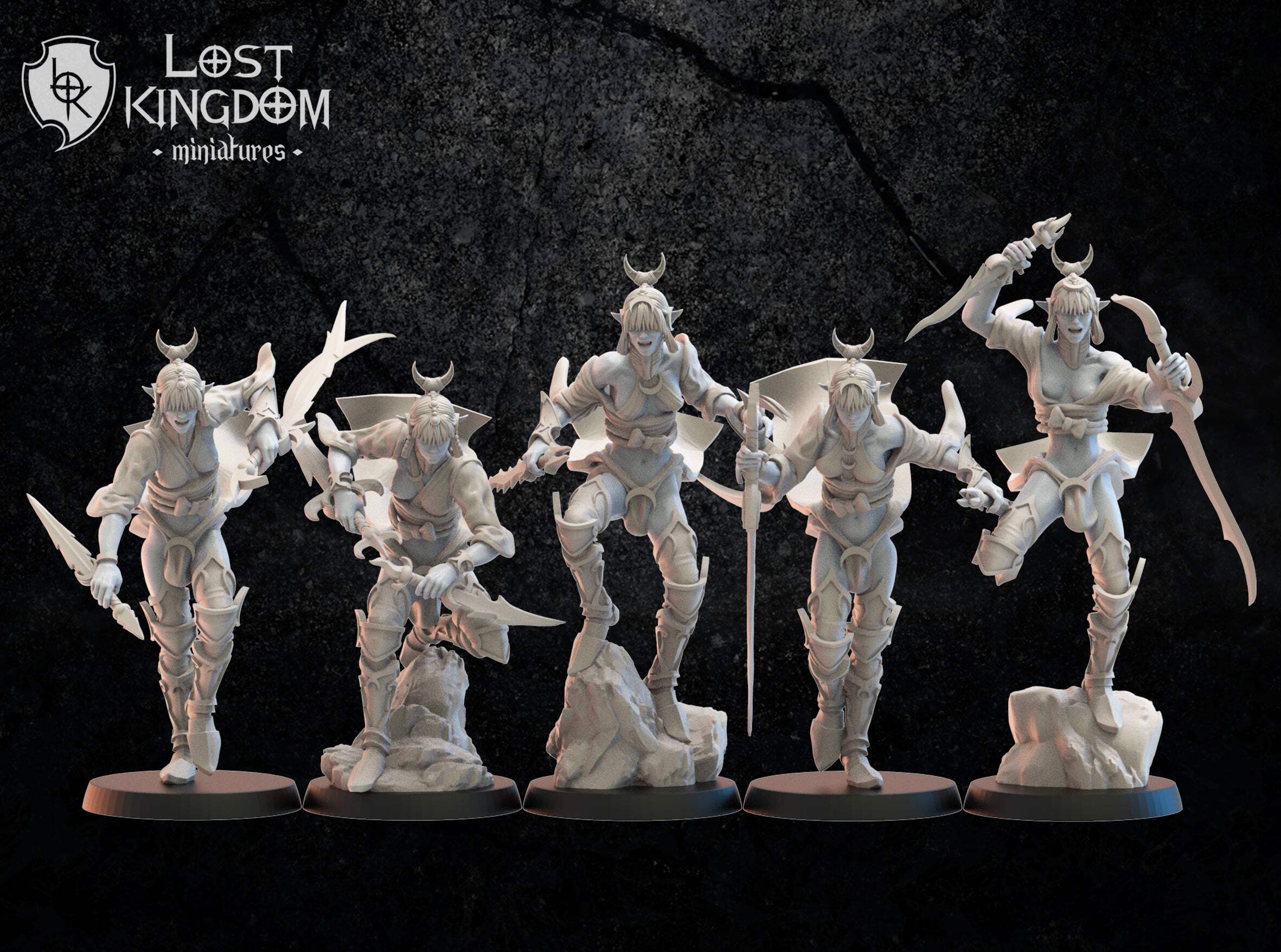 Onna-bugeisha-regiment-lost-kingdom-miniatures-night-elves-resin-3d 