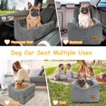 thumbnail image 5 of Dog Car  for Small/Medium Dogs, Memory Foam Booster with Washable Cover & Storage Pockets, 5 of 6