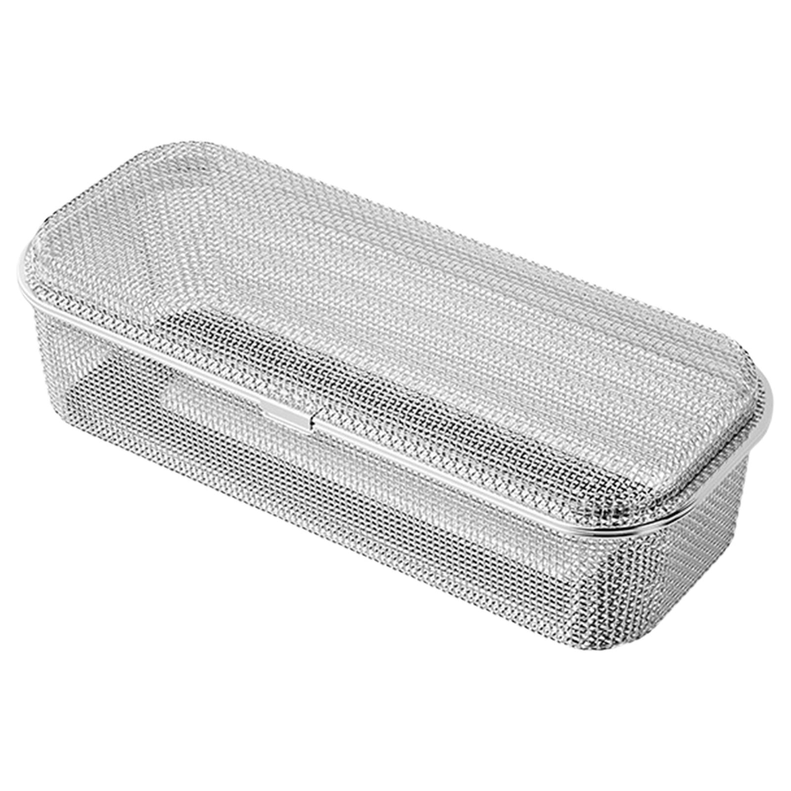 Uanit Stainless Steel Utensil Basket for Dishwasher Safe Drying Rack, Cutlery Holder for Spoons, Forks and Chopsticks with Drainage Design for Kitchen Counter Organization