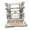 White, variant on QccHieUs Interlocking Display Base Accessory Platform Birthday Gift with Mini Figures 16.5x11.5x21.5cm