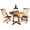 Black, variant on Anderson Teak Descanso Bristol Bistro 3 Piece Set