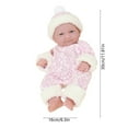 thumbnail image 3 of Loespoir Baby Dolls For Girls, Baby Doll With Clothes Accessories, 8.66 In Long Sleeve Cool Baby Doll, For Dress Up Fashion Play, Boys Gift Idea, Role Playing Toy, Pretend Care(White), 3 of 6