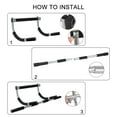 thumbnail image 3 of Multifunctional Upper Body Workout Bar Doorway Pull Up Chin Up Bar for Home Gym Exercise, 3 of 8