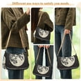 thumbnail image 4 of FORMRS Womens Shoulder Bag with Chain Strap Clutch Purse Cute Tote Handbag, Beige Moon, 4 of 7