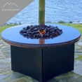 thumbnail image 5 of Blue Ridge Brand 1" Reflective Fire Glass Cubes - Professional Grade Fire Pit Glass Squares - Amber - 50 Pound, 5 of 6