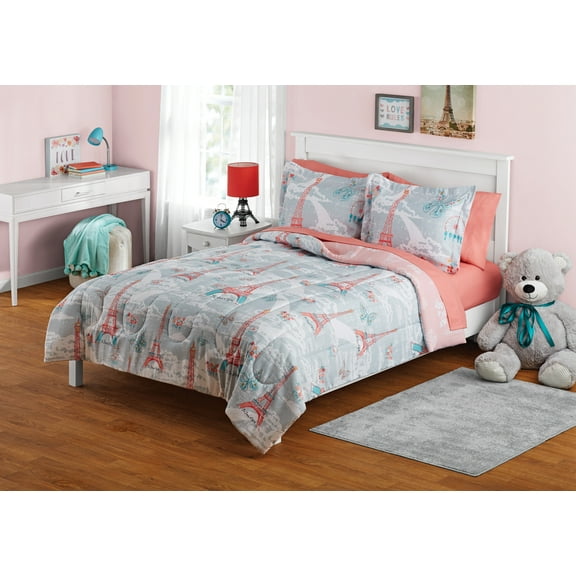 Your Zone Paris Bed in a Bag Coordinating Bedding Set