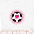 thumbnail image 4 of Inktastic Soccer Player Sports Lover Girls Toddler Dress, 4 of 5