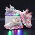 thumbnail image 3 of Zapatillas De Deporte Informales Led Zapatos Al Aire Libre Con Estampado De Princesa Elsa Zapatos Antideslizantes Iluminados Para Niños Para Primavera E Invierno-yzy, 3 of 4