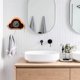 thumbnail image 4 of Caja de pañuelos en forma de nube de 12,80 x 5,12 x 7,99 pulgadas, soporte para toallas con gancho inalámbrico, toallero montado en la pared, caja de almacenamiento extraíble, 4 of 5