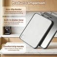 thumbnail image 6 of Icyberboom 17.5" × 11" Double-Sided Titanium Cutting Board, Multi-Functional with Built-in Grater, Non-Slip Border & Hanging Handle, 6 of 8