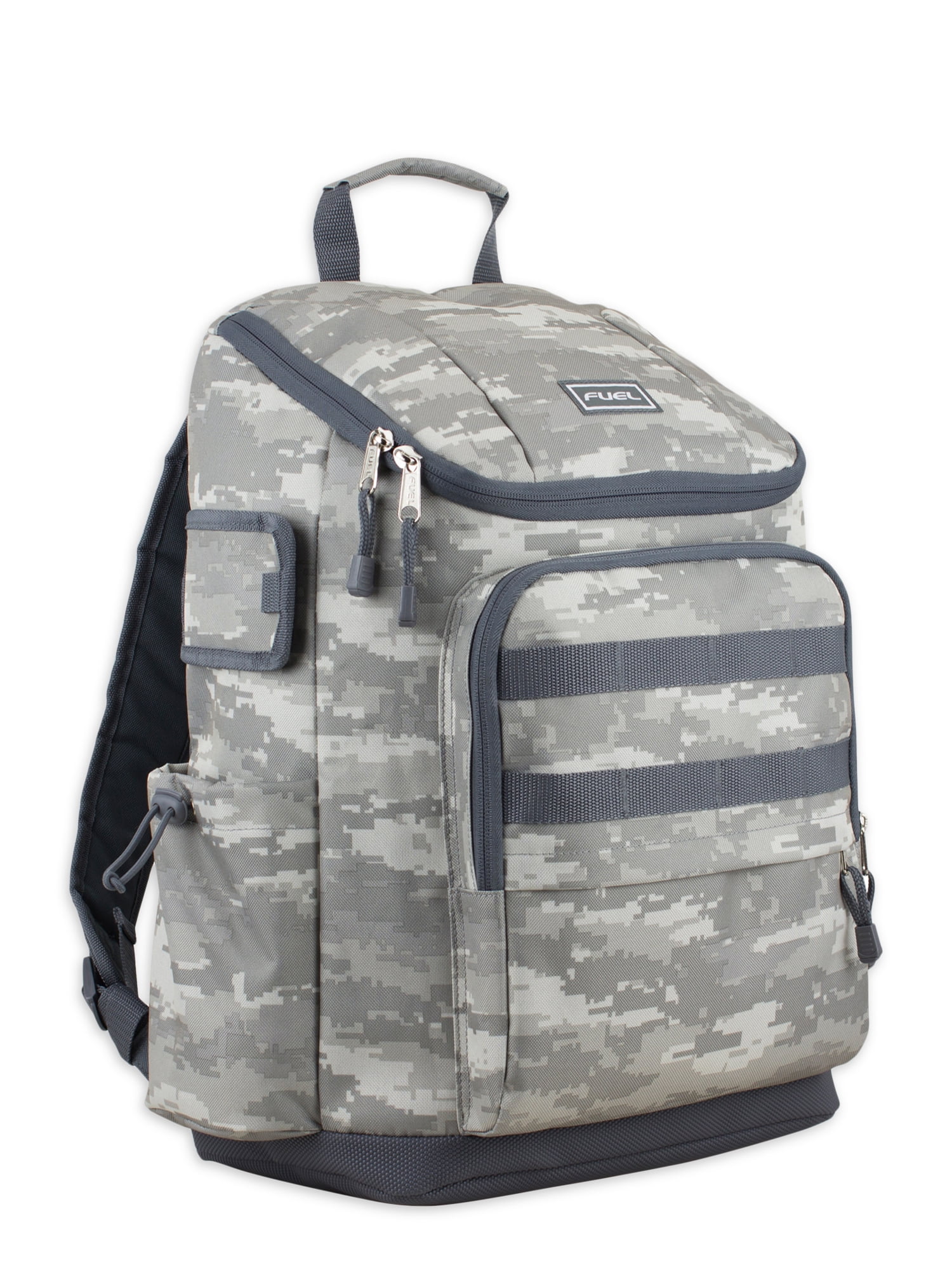 Fuel Unisex Outdoor Cargo Top Loading Backpack, Gray Static Camouflage