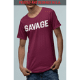 thumbnail image 3 of ShirtBANC SAVAGE Mens Dropcut Shirt Savagely Motivated Bold Attitude Design Tee, 3 of 5